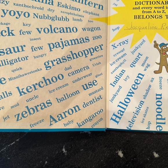 1stEdition/Collector 1964 Dr Seuss”The Cat in the Hat “Beginner Book,Dictionary” - Picture 3 of 8